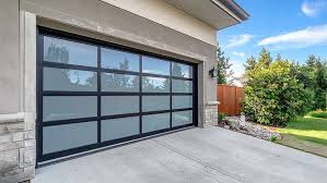 Modern residential garage door