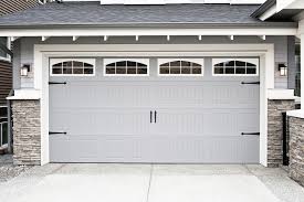 Garage door service in progress